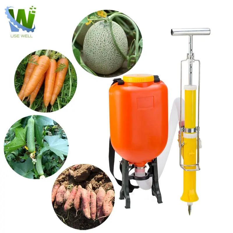 Costal manual estrume máquina de milho preço de distribuidor de adubo gramado fertilizantes linha de pulverização aplicador