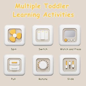 MILI Cubo Sensoriale 6 in 1, Giocattolo Educativo in Plastica <span class=keywords><strong>Montessori</strong></span> per Bambini e Neonati, Modello Unisex 308A - Product Image 2