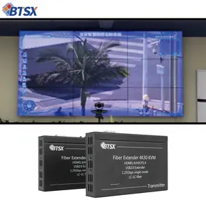 Bitvisus UHD OEM 4K30 HDMI HDCP 1.4 20Km RS232 EDID KVM Extender sur fibre optique