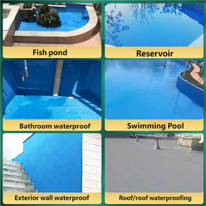 Revêtement imperméable en acrylique bleu Longpu T01 pour carreaux <span class=keywords><strong>de</strong></span> salle <span class=keywords><strong>de</strong></span> bain et <span class=keywords><strong>baignoire</strong></span> - Apprêt pré-imperméabilisant pour surfaces rugueuses - Product Image 5