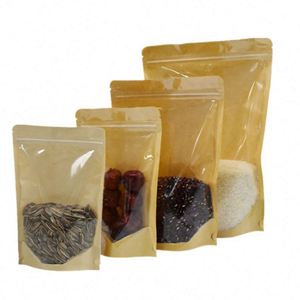Bolsas de Papel para Alimentos con Impresión Personalizada, Bolsa Transparente para Empacar Palomitas de Maíz de 12x20cm, Paquete Promocional - Product Image 4
