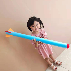Nhà Máy OEM Trẻ Em Của Giáo Dục Chơi Ngoài Trời Đồ Chơi Cho Stomp Áp Suất Không Khí Rocket Launcher Đạp Bọt Duel Tên Lửa Mô Hình Nhựa - Product Image 4