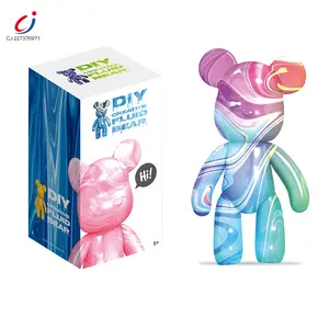 Tiktok Explosive Juguetes Para Los Ninos Diy Painting Creative Arts Crafts Handmade Gift Graffiti Doll Fluid Bear Toy