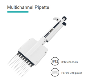 8 & 12 saluran Lab Manual dapat disesuaikan micropunette mensterilkan cairan Transfer Volume Multichannel pipet - Product Image 3