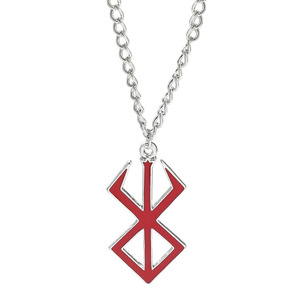 Vente chaude <span class=keywords><strong>Anime</strong></span> Berserker Collier pour Hommes Norse <span class=keywords><strong>Viking</strong></span> Mythologie Porte-clés Viscéral Épée logo Pendentif Hip-Hop Parti Bijoux - Product Image 1