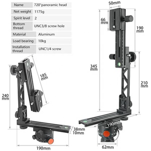 aluminium 720 <span class=keywords><strong>photo</strong></span> panoramique automatique serrure torsion tridimensionnel matrice angle différent <span class=keywords><strong>rotule</strong></span> pour trépied caméra - Product Image 3