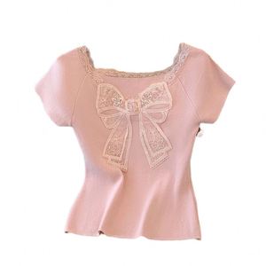 Western Style Cow <b>Skull</b> Leopard Print Letter Print Women's Round Neck Short Sleeve T-shirt <b>Top</b> - Product Image 1