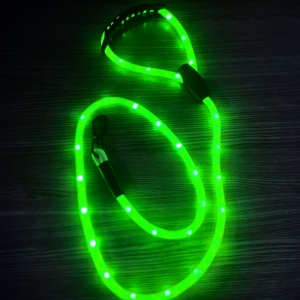2025 nuevo diseño RGB tipo C LED correa de perro patrón a cuadros decoración de plumas seguridad resistente al agua luz intermitente estilo Simple - Product Image 1