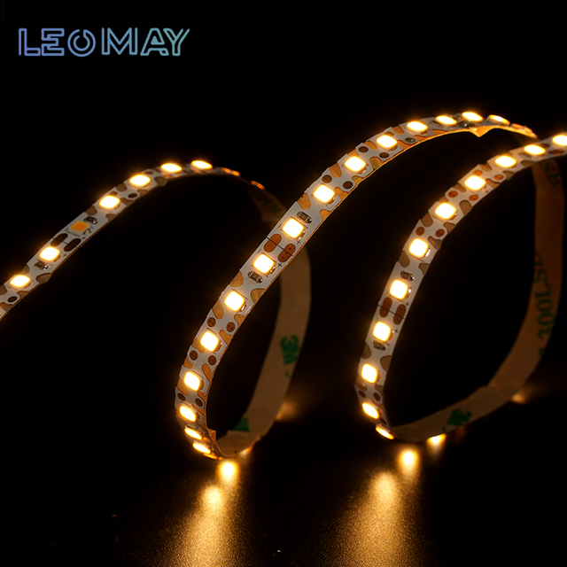 Super Bright IP20 Home Decor Soft LED Light SMD2835 120LEDs/m DC24V 6.5mm S Shape Dimmable LED Strip Light