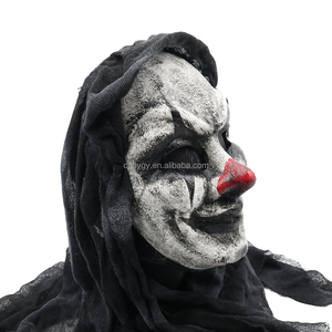 Chất Lượng Cao Đầy Đủ Đầu Sọ Joker Mặt Nạ Máu Halloween Đảng Đáng Sợ Di Chuyển Miệng Prop Nhựa Lụa Mặt Bìa Cho Kinh Dị Đêm - Product Image 3