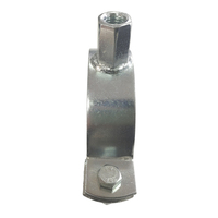 Collier de tuyauterie en acier à finition zinc robuste - Anneau simple pour la climatisation et la suppression d'incendie