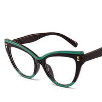 À la mode rétro oeil de chat conception européenne américaine mode couleur bloquant TR Anti lumière bleue lunettes lunettes cadres optiques cadres