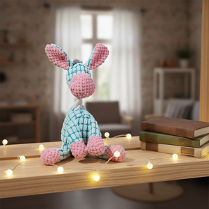 Sesli Komik Peluş Köpek Çiğneme Oyuncağı Eşek Tasarımı Dayanıklı Malzeme Peluş Köpek Çiğneme Oyuncağı - Product Image 6