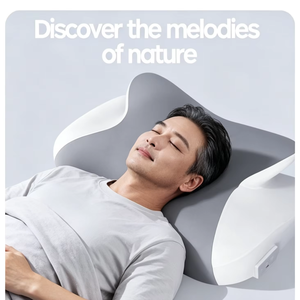 Almohada de Mariposa con Ruido Blanco, Soporte Cervical Ergonómico de Espuma Viscoelástica, Alivia el Dolor de Cuello y Ayuda a los Usuarios con Insomnio a Dormir Rápidamente - Product Image 1