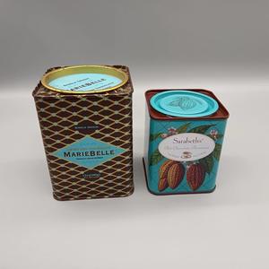 Thực Phẩm An Toàn Không Khí Chặt Chẽ Vuông Trà Hộp Thiếc Cho Trà <span class=keywords><strong>Tin</strong></span> Bao Bì Đòn Bẩy Nắp Trà Vuông Hộp Thiếc Bán Buôn - Product Image 2