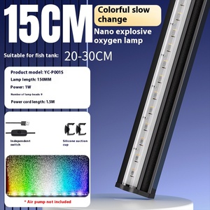 Dromerige Desktop <span class=keywords><strong>Aquarium</strong></span> Nano Bellenlamp Gloeiende Zuurstof Waterval Voor Desktop Landschap Creatie Gemaakt Plastic Biedt - Product Image 6