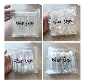 Wholesale 100Pcs/pack Disposable Eyelash Glue Fan Cup Rings Holder Multicolor Tattoo Pigment Rings For Eyelash Extension