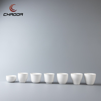 Petite tasse à thé en céramique 70 ml, tasse à thé créative, tasse à thé en céramique blanche pour la maison, mini tasse à thé individuelle