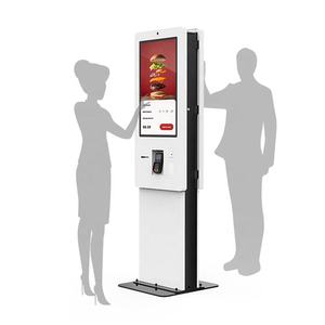 Pantalla táctil interactiva <span class=keywords><strong>vertical</strong></span> de 27 pulgadas, quiosco de pago automatizado de pantalla única, pedidos de comida rápida - Product Image 5