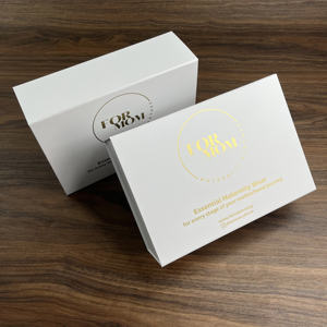 Boîtes à bijoux personnalisées de luxe avec logo, emballage pour produits de beauté et soins de la peau, boîte pliable magnétique blanche pour cadeau - Product Image 4