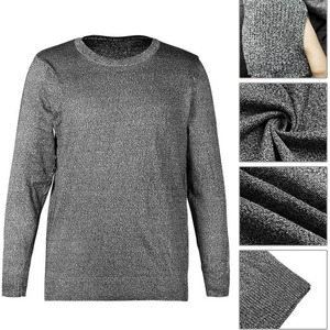 T-<span class=keywords><strong>shirt</strong></span> de sécurité pour homme à manches longues, en tricot uni, résistant aux coupures, <span class=keywords><strong>anti</strong></span>-coupures, respirant, protection contre les piqûres - Product Image 1