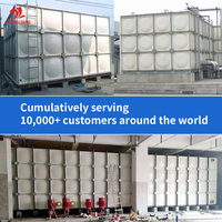 Réservoir d'eau en fibre de verre GRP, prix, 100 000 litres, gallon, 50, 100, 500, 1000 m3, réservoir d'eau préfabriqué, grand réservoir d'eau modulaire