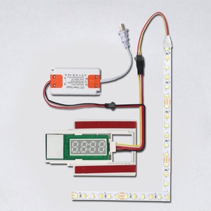 Gương cảm ứng chuyển đổi với thời gian hiển thị và nhiệt độ 12V5A thích hợp cho phòng tắm trang điểm gương <span class=keywords><strong>LED</strong></span> ánh sáng mờ công tắc điều khiển - Product Image 2