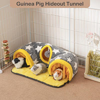 Cachette cochon d'inde Tunnel pour petit Animal lapin Hamster furet hérisson refuge jouer Tube jouet lit maison animal de compagnie cochon d'inde Tunnel