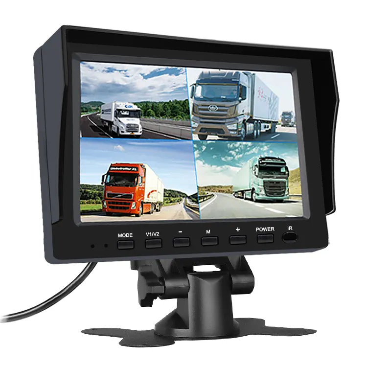OEM ODM 7 inch lcd monitor car reverse tft two split four-split 10.1 inch car monitor with camera