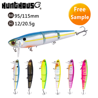 Hunthouse nouveau Style plastique eau salée appâts naufrage lent pêche appâts de natation leurre blancs non peint plastique dur
