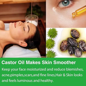 Commercio all'ingrosso di grado cosmetico naturale olio di ricino pressato a freddo per la crescita dei capelli e la cura della pelle - Product Image 6