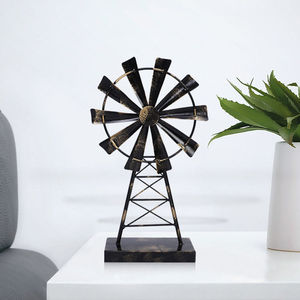 Articles de décoration intérieure au design rétro <span class=keywords><strong>Moulin</strong></span> à <span class=keywords><strong>vent</strong></span> élégant en métal décoratif - Product Image 3