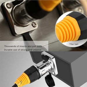 IP67 Bộ Nối Cáp Mở Rộng <span class=keywords><strong>Ethernet</strong></span> LAN Bảng Điều Khiển Được Bảo Vệ <span class=keywords><strong>RJ45</strong></span> Ổ Cắm Chống Nước Kết Nối Hàng Không Cho Mạng Ngoài Trời - Product Image 5