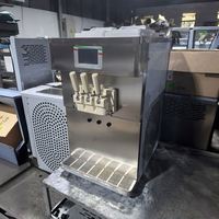 Machine à glace molle de comptoir avec pompe à air, petite taille, machine à glace commerciale pour camions de restauration et kiosques