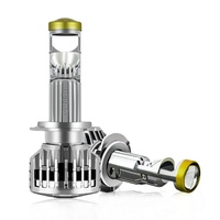 Faro LED Y9 PRO 220w H11 9005 9006 H4 H7 con Lente para Auto BMW E39, Lente de Faro de Alto Lumen, Mini Lente Pequeña, Foco