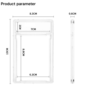 Boîtier de protection de haute qualité pour cartes de baseball avec emplacement pour étiquette, idéal pour les cartes de collection YuGiOh TCG et de sport - Product Image 5