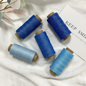 <span class=keywords><strong>Fil</strong></span> ciré brillant solide, couleur ciel étoilé, polyester, <span class=keywords><strong>fil</strong></span> ciré métallique, bricolage fait main <span class=keywords><strong>pour</strong></span> le <span class=keywords><strong>macramé</strong></span>, corde tressée à la main - Product Image 4