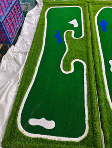 מפעל סיטונאי מחיר גולף 9-חור ירקות מיני גולף תרגול לשים מלאכותי ירוק - Product Image 4