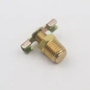 1/4" NPT brass drain valve for air suspension compressor tank