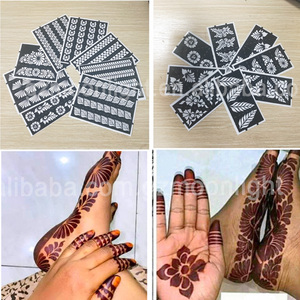 Afrique Offre Spéciale nouveau design pour tatouage main pied modèle Mehndi henné tatouage pochoir - Product Image 6