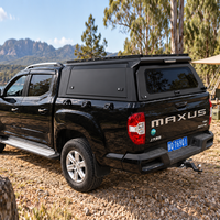 Hardtop en acier/aluminium noir mat pour Isuzu D-MAX 2020+ compatible avec tente de toit Overland