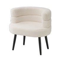 Fauteuil de salon de luxe en velours doré de style nordique moderne, mobilier de maison en métal pas cher, vente en gros