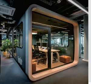 Estrutura de aço luxo <span class=keywords><strong>Capsule</strong></span> Apple Cabin seguro impermeável para acampamento ao ar livre Quarto em Villas ou hotéis também para lojas - Product Image 6