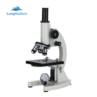 Biological Microscope Monocular Vertical Tube Microscope Student Microscope for School