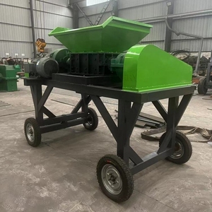 Kleiner Zerkleinerung schrott Aluminium Eisen Mobile <span class=keywords><strong>Shredder</strong></span> Kunststoff Gummireifen Crushing Double Shaft <span class=keywords><strong>Shredder</strong></span> - Product Image 3