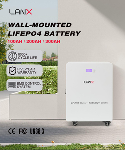 ราคาโรงงาน LANX 51.2V 100Ah 200Ah 300Ah แบตเตอรี่ลิเธียมไอออนแบบชาร์จได้ LiFePO4 สำหรับเก็บพลังงานแสงอาทิตย์แบบออฟกริด 6000 รอบการใช้งาน - Product Image 2