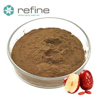 Poudre d'extrait de jujube de qualité alimentaire, soluble dans l'eau, poudre de fruit de jujube rouge pour les aliments et les boissons
