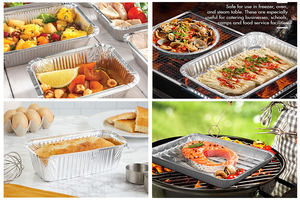 8011 3003 alliage alimentaire <span class=keywords><strong>Alu</strong></span> plat/plateau/casserole feuille d'aluminium conteneurs alimentaires à emporter - Product Image 6