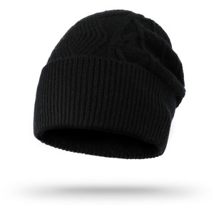 Gorro de Lana, Gorro Térmico Elástico Informal, Gorro Deportivo para Exteriores, Gorro Cálido Elástico, Gorro de Punto Trenzado de Color Sólido, Gorro Unisex - Product Image 3