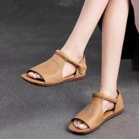 Sandales plates d'été et de printemps, confortables, légères, respirantes, souples, antidérapantes, résistantes à l'usure, chaussures décontractées sportives en caoutchouc